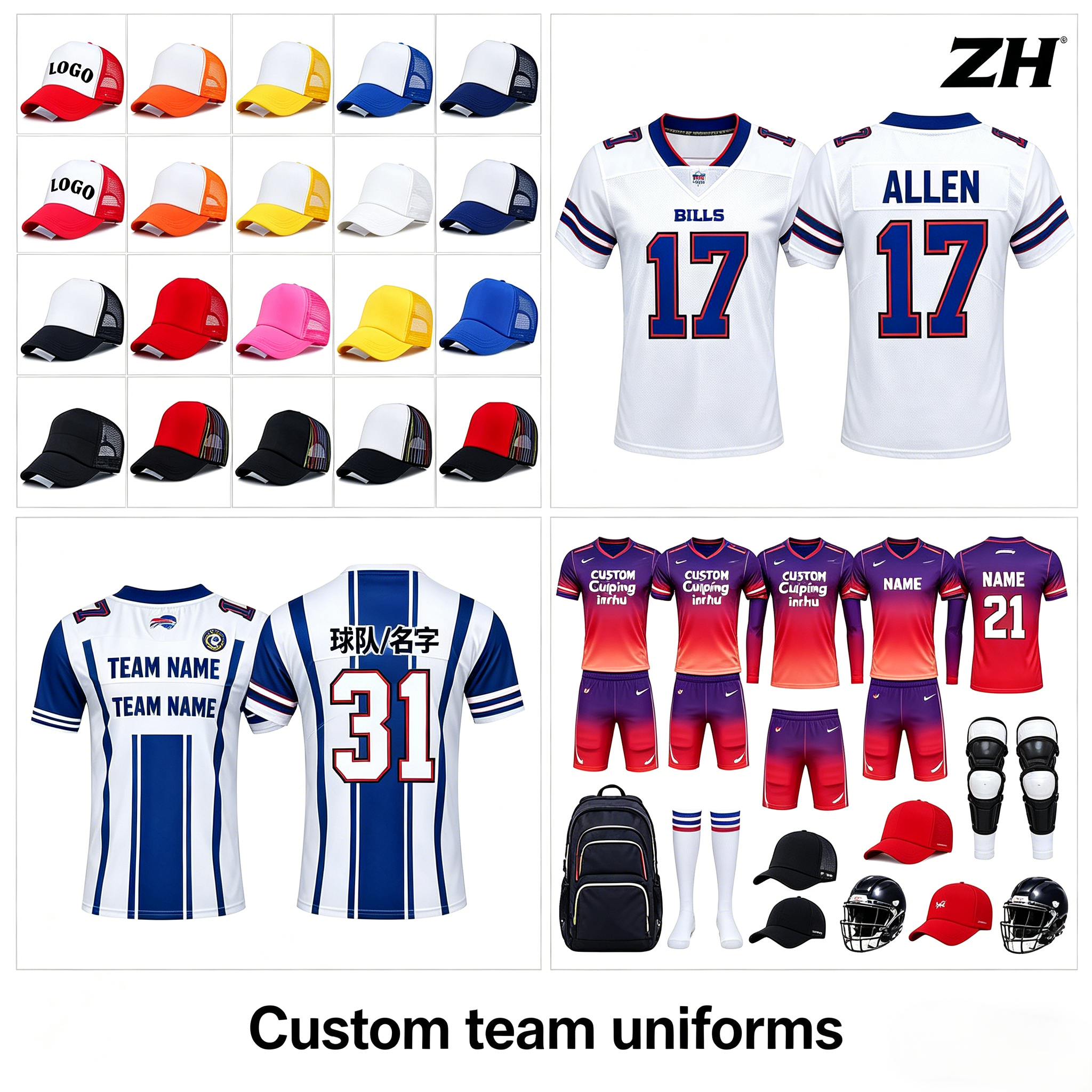 Custom Full Soccer Uniform Set – Personalized Football Jersey & Tracksuit with Name Number, Breathable Training Kit for Men Youth Team Sports